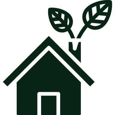 Eco friendly accomodations icon